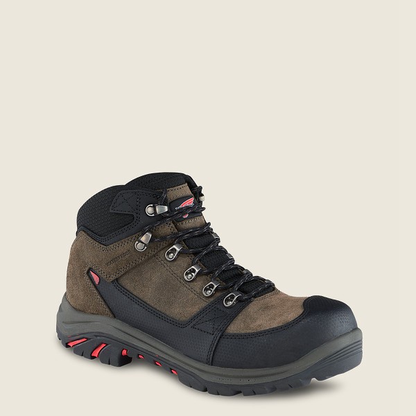 Bottes de Randonnée Red Wing - Trades - 5-Inch Waterproof Safety Toe - Marron/Noir - Homme 642UIXNJD